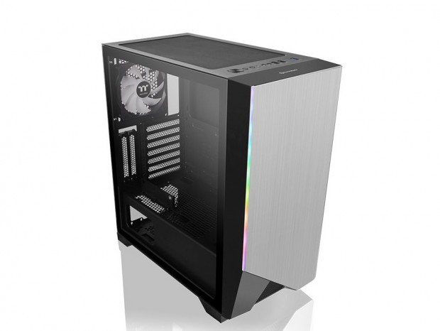ダイヤモンドカットデザインのミドルタワーPCケース、Thermaltake「H550 TG ARGB」