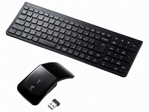 サンワダイレクト、超薄型デザインのキーボード・マウスセット2製品を発売
