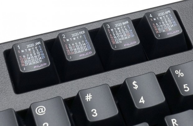 キーボードに仕込むカレンダー「Calendar Keycap Set」の2020年版がダイヤテックから