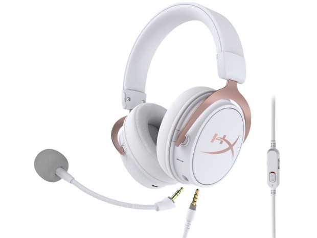 HyperXのBluetooth＆有線両対応ヘッドセット「Cloud MIX」に新色ローズゴールド追加