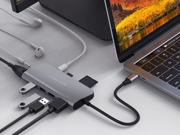 ノートPCの拡張性を改善するUSB Type-Cハブ「HyperDrive 9in1 USB-C HUB」