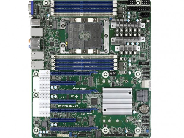 Xeon W-3200シリーズ対応のCEBマザーボード、ASRock Rack「WC621D8A-2T」