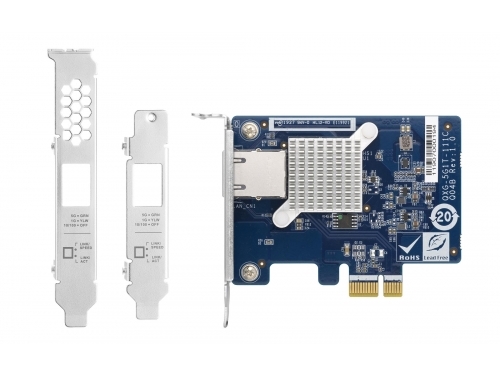 QNAP、NAS/Windows/Linux対応の5ギガビットLANカード「QXG-5G1T-111C」
