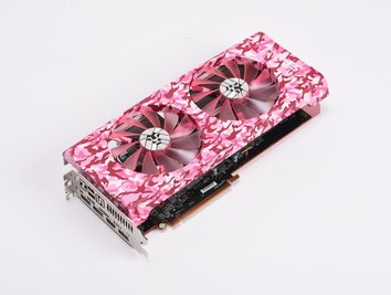 ピンクとブルーの2色。色鮮やかな迷彩柄を施したRX 5700 XT、HIS「ARMY」シリーズ