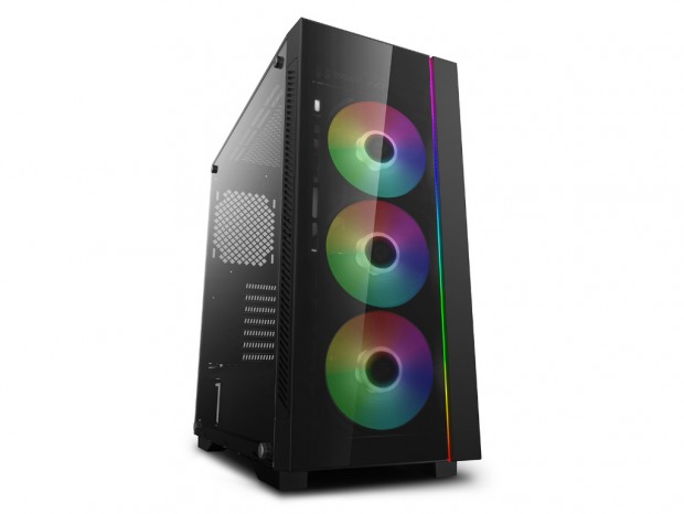 ARGBファン×3と強化ガラス採用で約9,000円のミドルタワーPCケースがDeepcoolから