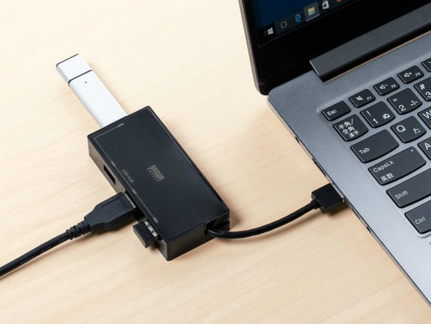 サンワダイレクト、ケーブルを収納できるコンパクトなUSB3.0ハブ計3モデル発売