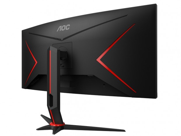 100Hz/1ms対応の34インチ曲面ゲーミング液晶、AOC「CU34G2/BK」