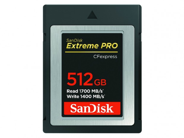 最高1,700MB/secの高速CFexpress Type- Bカードがサンディスクから