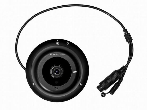 1台で部屋中グルリと撮れる、プラネックス「スマカメ360 天井タイプ」発売
