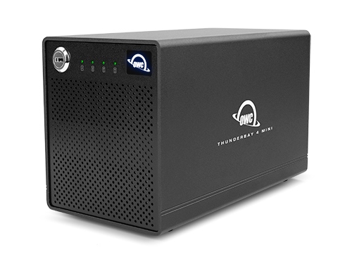 Thunderbolt 3接続の4ベイRAIDストレージ、OWC「ThunderBay 4 mini」シリーズ