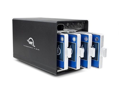 Thunderbolt 3接続の4ベイRAIDストレージ、OWC「ThunderBay 4 mini」シリーズ