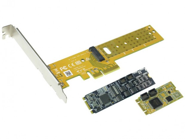 SUNIX、M.2型シリアル増設カードとM.2-PCIe変換カードを発売
