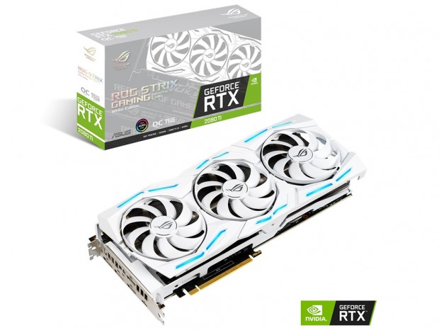 白いハイエンド、ASUS「ROG-STRIX-RTX2080TI-O11G-WHITE-GAMING」発売