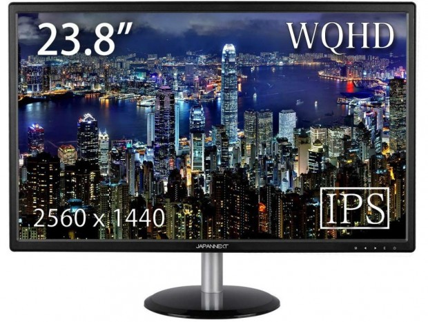 リフレッシュレート75Hzの23.8型WQHD液晶、JAPANNEXT「JN-IPS244WQHD」