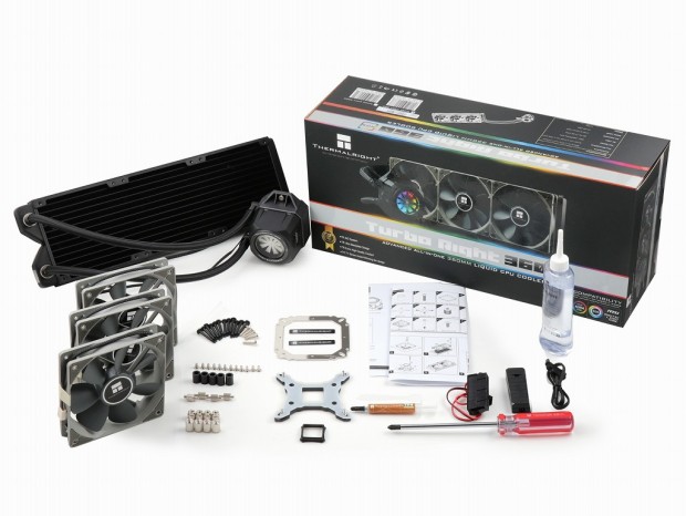 Thermalright、アドレサブルRGB内蔵フローメーター付きAIO水冷「Turbo Right 360/240」