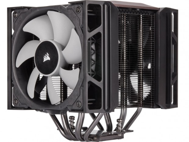 ファンの高さを調整できる大型デュアルファンクーラー、CORSAIR「A500」