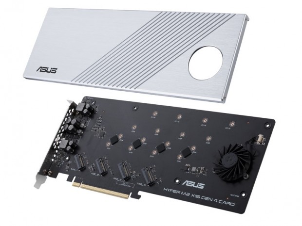 4台のPCIe4.0 SSDを搭載できる拡張カード、ASUS「Hyper M.2 X16 Gen 4」