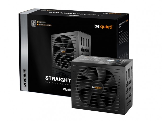 漏斗状の開口部と超静音ファン採用のPLATINUM電源がbe quiet!から