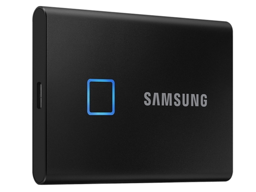 指紋認証センサ搭載のセキュアポータブルSSD、Samsung「T7 Touch」