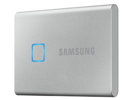 指紋認証センサ搭載のセキュアポータブルSSD、Samsung「T7 Touch」