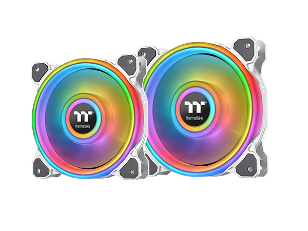 54灯のARGB LEDを搭載する4重リングLEDファン、Thermaltake「Riing Quad」シリーズ