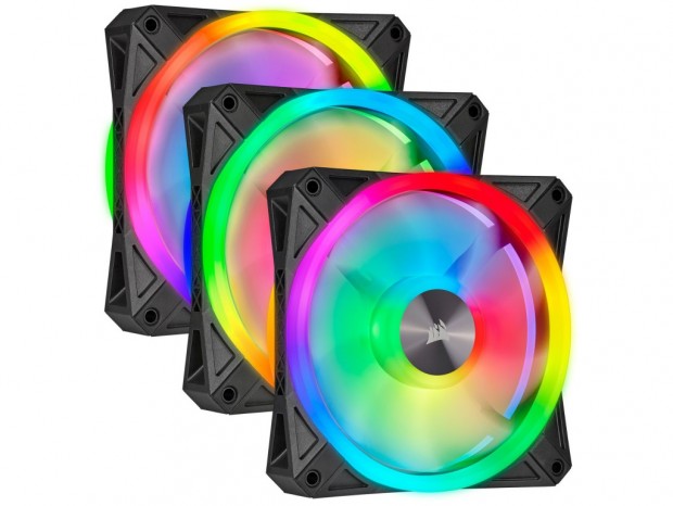 どの方向からでもイルミネーションを楽しめるARGBファン、CORSAIR「iCUE QL RGB」