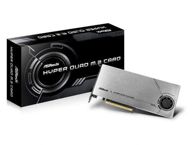 ASRock、PCIe4.0対応のM.2増設カード「HYPER QUAD M.2 CARD」国内発売決定