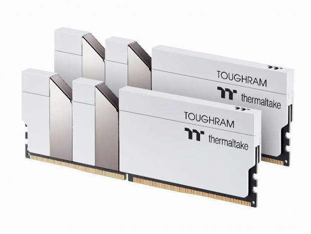 Thermaltake、美しく高耐久な最大4,400MHz動作の「TOUGHRAM Memory White」シリーズ