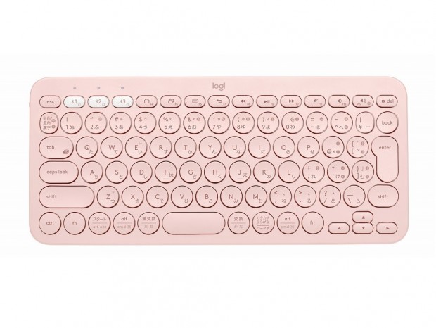 ロジクール、丸形キャップの人気コンパクトキーボード「K380」に淡い色合いの新色