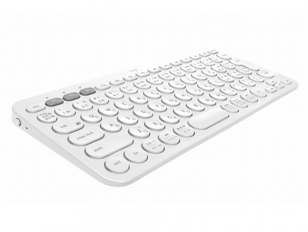 ロジクール、丸形キャップの人気コンパクトキーボード「K380」に淡い色合いの新色