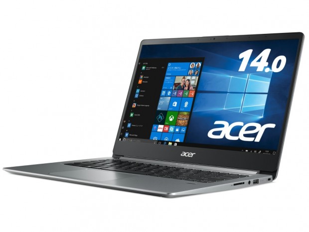 連続15時間駆動の薄型・軽量14型ノートPC、日本エイサー「SF114-32-H14U/S」