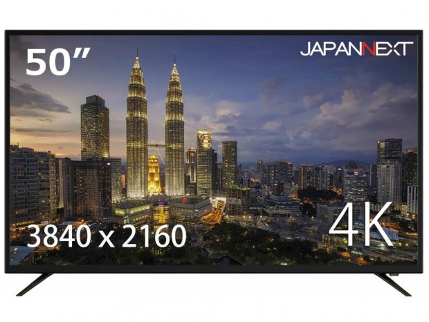 5,000:1のSVAパネルを採用した50型4K液晶、JAPANNEXT「JN-VT502UHD」