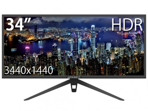 100Hz/HDR対応の34型UWQHD液晶、JAPANNEXT「JN-VG34100UWQHDR」