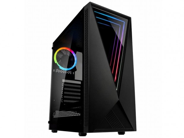 フロントにARGBエフェクトを内蔵したミドルタワー、Kolink「VOID」
