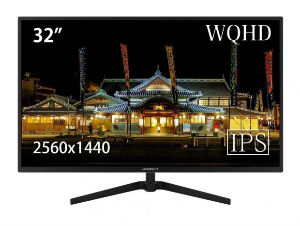 JAPANNEXT、最薄部9.5mmの32型WQHD液晶「JN-IPS3202WQHD」