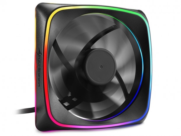 3層ARGB LEDを搭載する120mm口径ファン、SHARKOON「RGB SHARK LIGHTS」
