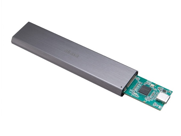 Akasa、USB3.1 Gen.2対応のNVMe M.2 SSD専用アルミニウムケース「AK-ENU3M2-03」