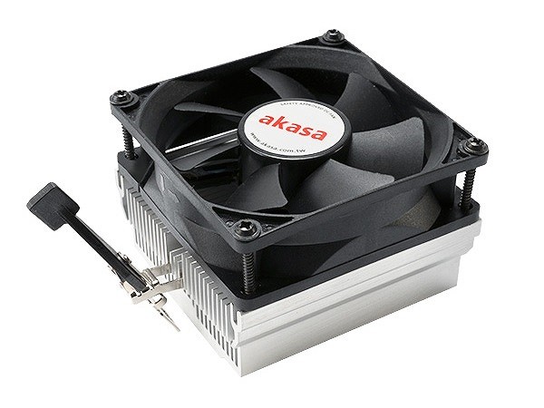 Akasa、80mmファン搭載のAMD向け小型トップフロークーラー「AK-CC1107EP01」