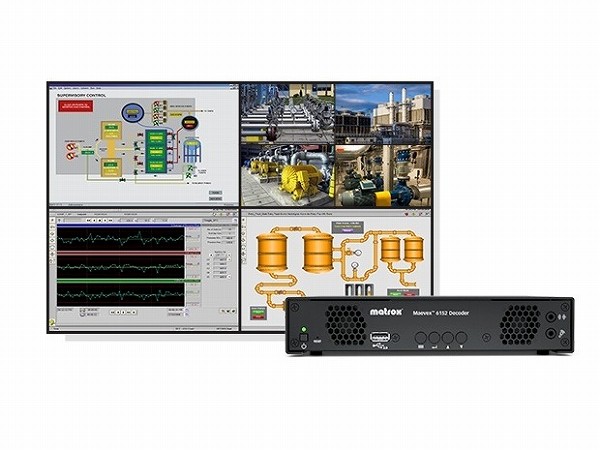 Matrox、最大4K 4画面のデコードが可能な低遅延デコーダ「Maevex 6152」