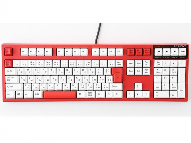 東プレ、一太郎35周年記念のジャストシステムコラボ「REALFORCE」発売
