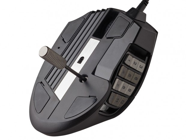 プログラマブルボタン12個装備のゲーミングマウス、CORSAIR「SCIMITAR RGB ELITE」