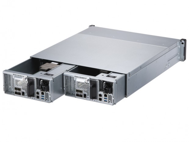24台の2.5インチSASドライブを搭載できる2UエンタープライズNAS、QNAP「ES2486dc」
