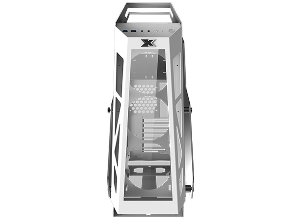 ホワイトシャーシのオープンフレームPCケース、XIGMATEK「Zeus Arctic」