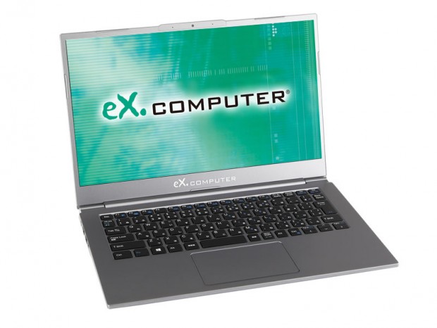 eX.computer、マグネシウム合金筐体の14型液晶軽量ノート