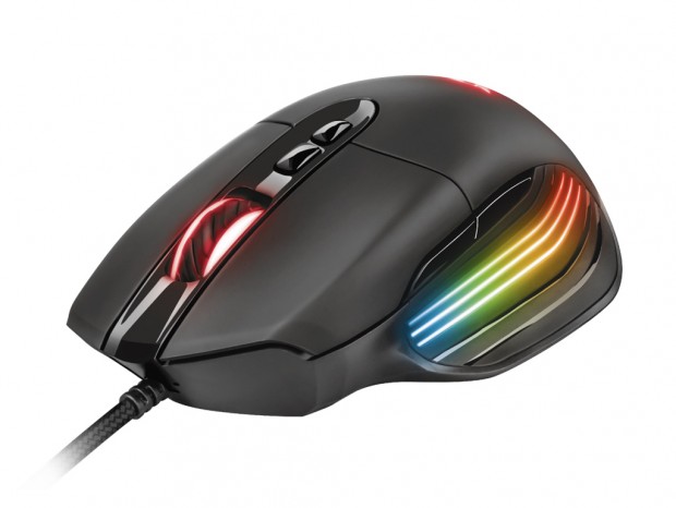 レインボーウェーブが美しい、TRUST GAMING「GXT 940 Xidon RGB Gaming Mouse」