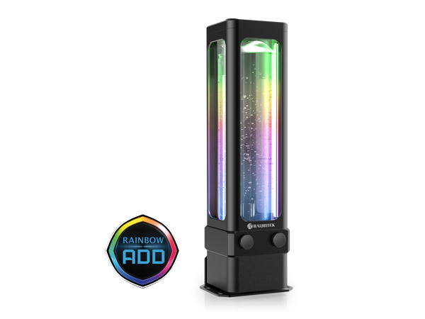 ARGB LED内蔵のポンプ一体型リザーバータンク、RAIJINTEK「ANTILA D5 EVO RBW」