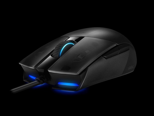 ASUS、スイッチ換装可能な左右対称の軽量ゲーミングマウス「ROG Strix Impact II」