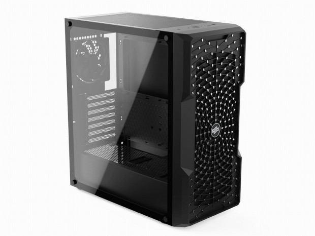 SilentiumPC、ARGBファン＆エッジ発光ガラス搭載ケース「Astrum AT6V EVO TG ARGB」