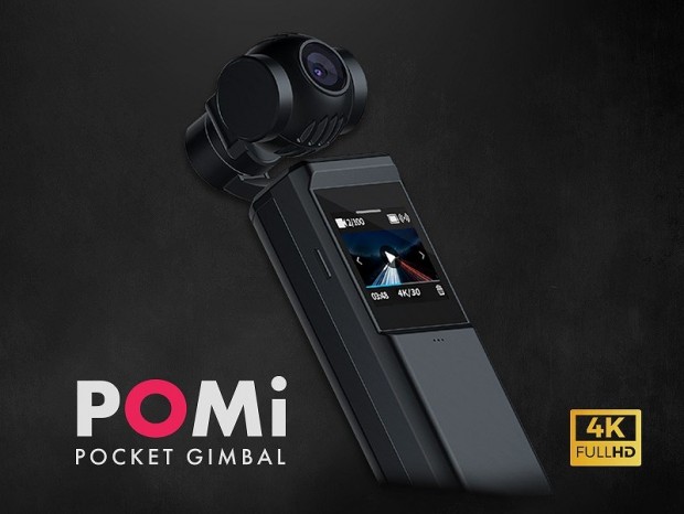 滑らか4K動画が撮影できる、3軸ジンバル内蔵のハンドヘルドカメラ「POMi」発売