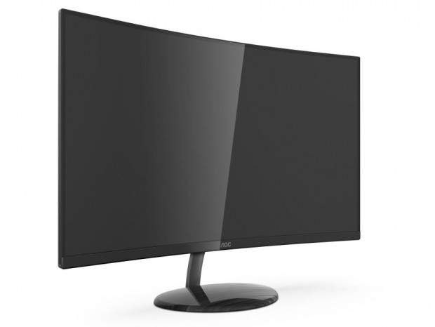 3辺フレームレスデザインの31.5型4K曲面液晶、AOC「CU32V3」